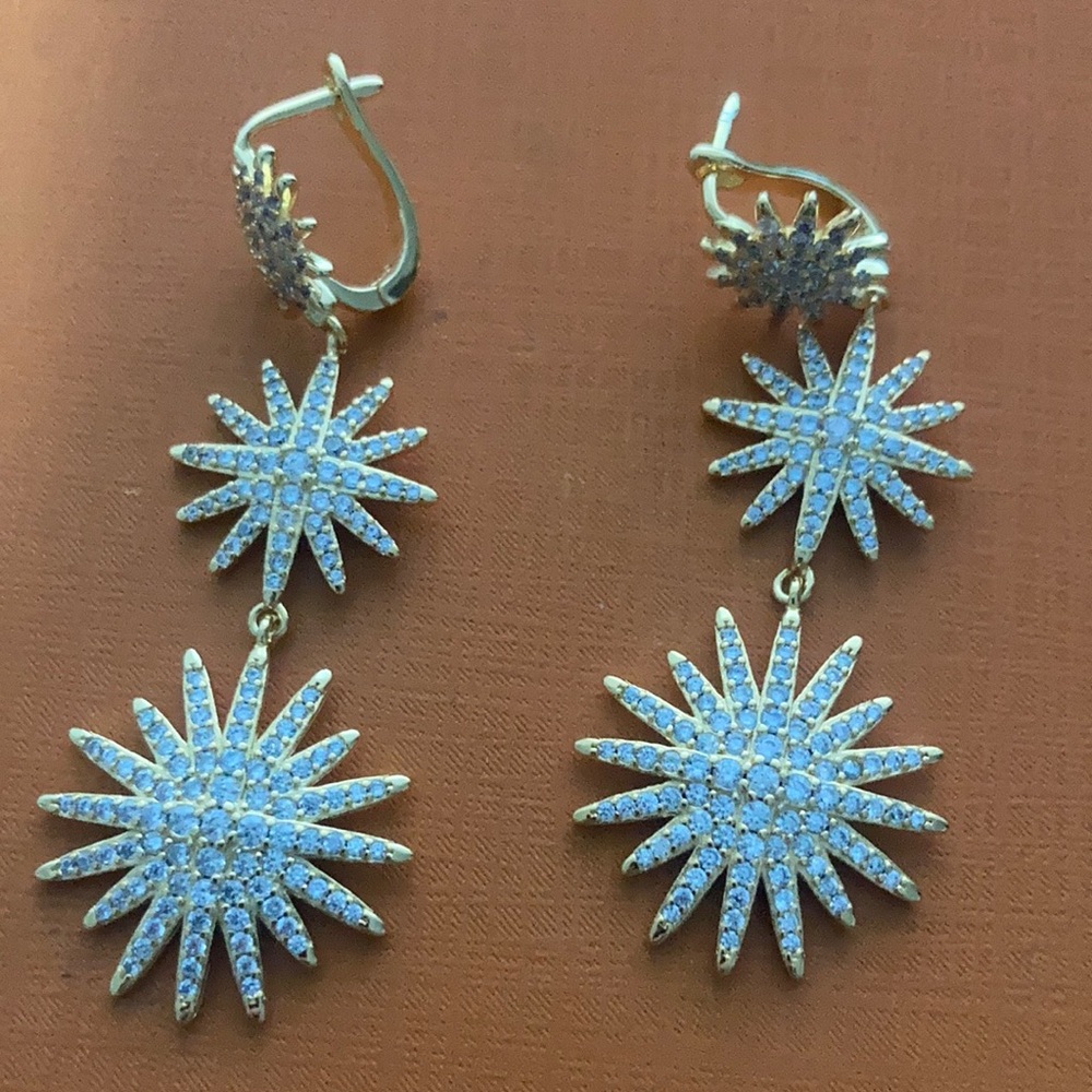 Women’s Starburst Triple Drop Earrings 51M